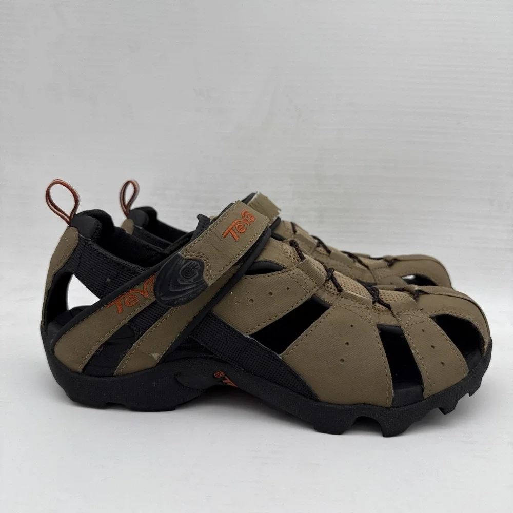 Teva Men's Hiking Sandal Brown Khaki Strap Comfortable Sandals US 8 Walk Trail